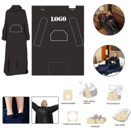 Wearable Fleece Blanket with Logo