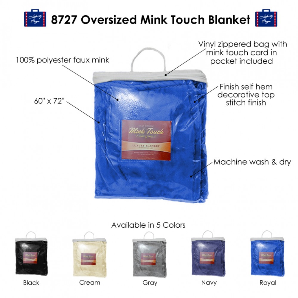 Alpine Fleece Oversized Mink Touch Blanket Custom Imprinted Alpine Fleece Oversized Mink Touch Blanket Custom Imprinted