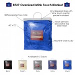 Alpine Fleece Oversized Mink Touch Blanket Custom Imprinted