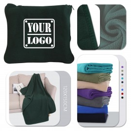 Packable Travel Blanket with Logo