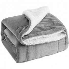 Sherpa Fleece Throw Blanket with Logo