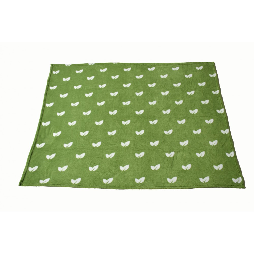 Soft Coral Fleece Blanket with Logo