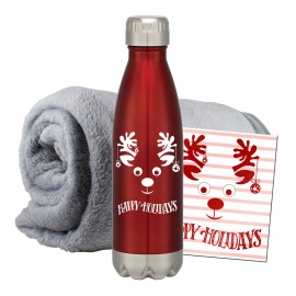 Logo Branded Fleece Blanket & Tumbler Combo Set  Logo Branded Fleece Blanket & Tumbler Combo Set