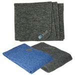 Heather Fleece Blanket Logo Branded