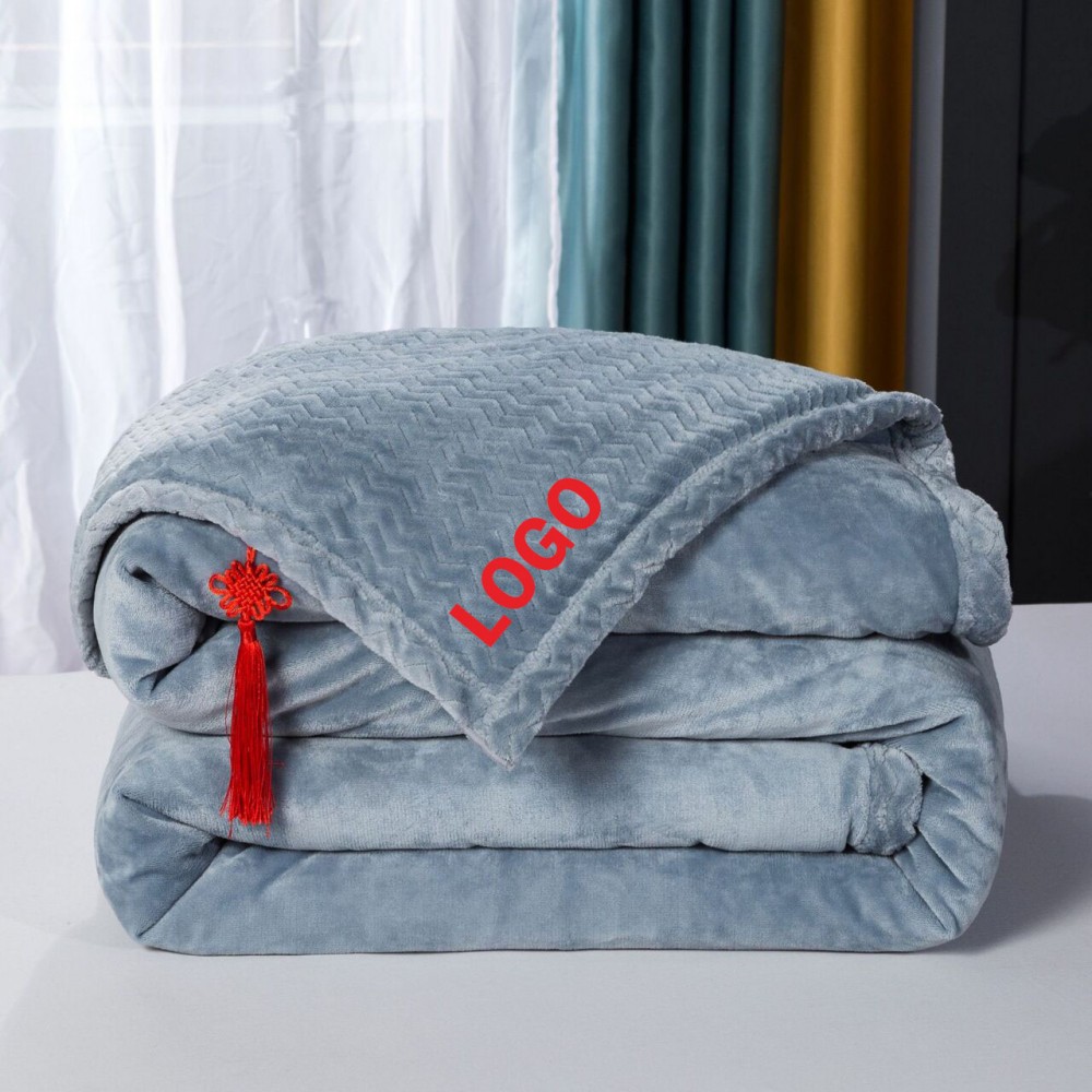 Bed Blanket Microfiber Custom Embroidered Bed Blanket Microfiber Custom Embroidered