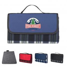 Customized Double Layer Plaid Picnic Blanket