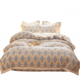 Sherpa Comforter w/Pillow Shams - Queen with Logo
