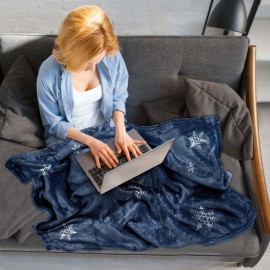 Soft Microfiber Blanket with Logo