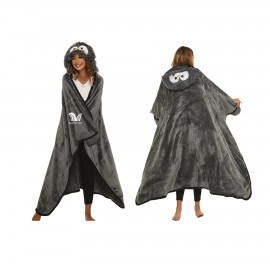 Personalized Poncho Hooded Blanket Wrap Fleece  Personalized Poncho Hooded Blanket Wrap Fleece