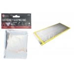 Promotional Emergency Sleeping Bag measuring 83" x 36", made of 12um thick Aluminized PET Film