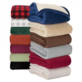 Promotional Brookline Micro Mink Sherpa Blanket