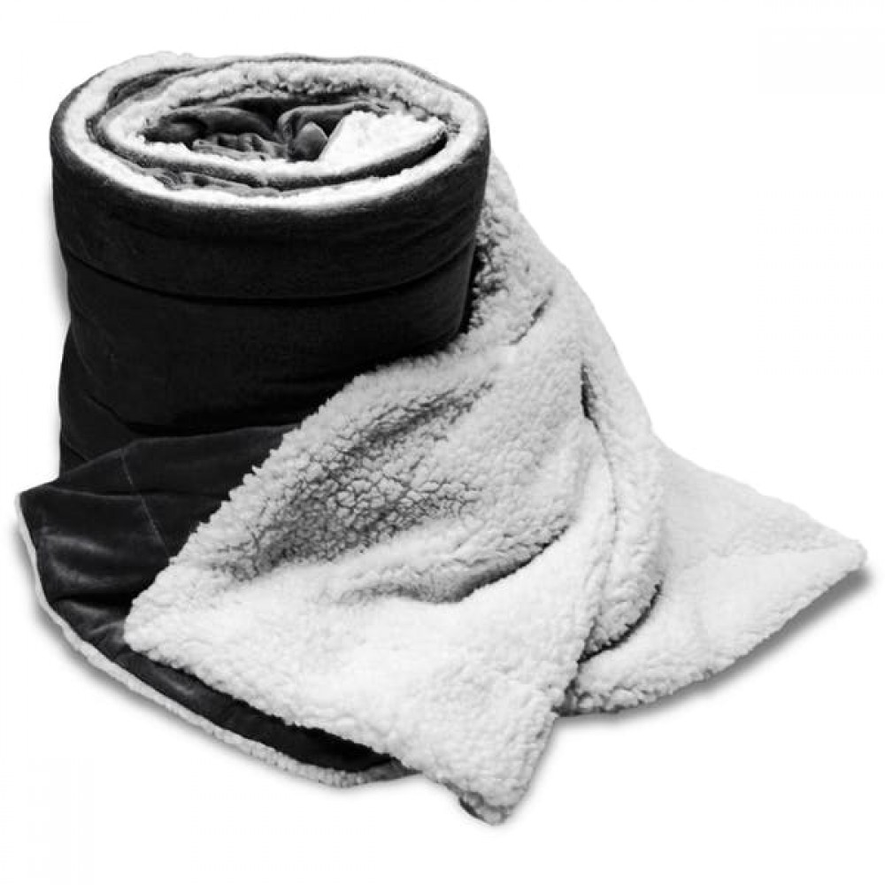 60x72 Oversized Micro Mink Sherpa Blanket- Black Custom Embroidered 60x72 Oversized Micro Mink Sherpa Blanket- Black Custom Embroidered