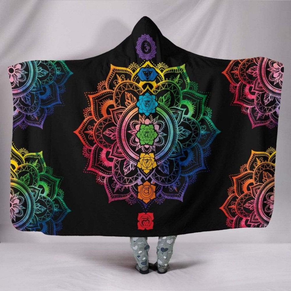 Logo Branded 50" x 80" Hooded Sherpa Crystal Velvet Throw Sublimation Cloak Blanket