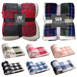 Blankets with Sherpa Reverse with Logo
