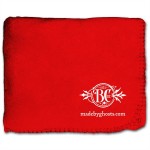 50"X60" Whipstitch Fleece Blanket - Red with Logo