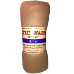 Arctic Warmth Fleece Blanket 50 X 60 - Tan Logo Branded