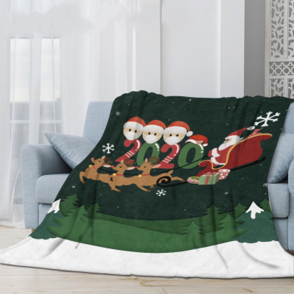 Custom Embroidered 2020 Quarantine Blanket Custom Embroidered 2020 Quarantine Blanket