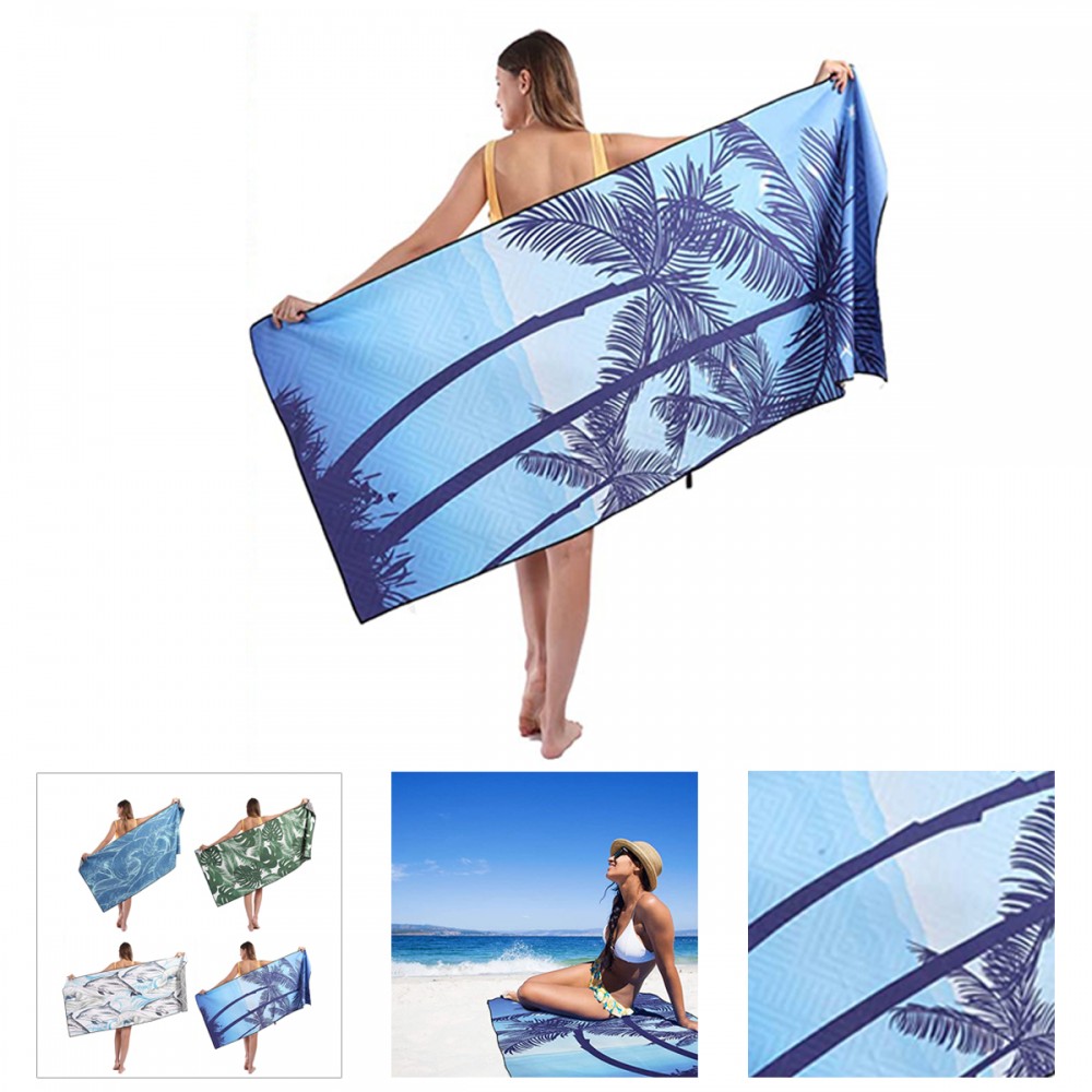 Promotional Fleece Sand Free Beach Towel