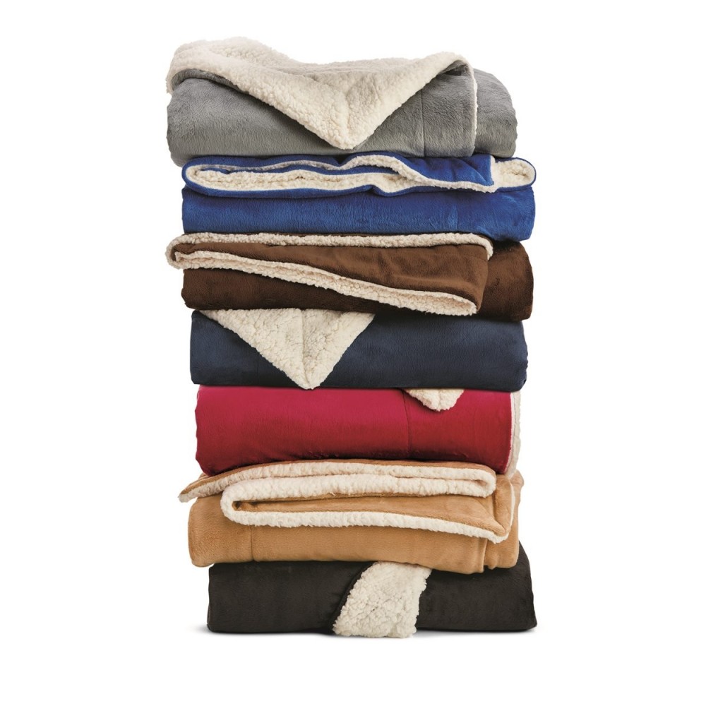 Custom Embroidered Alpine Fleece Oversized Sherpa Blanket Custom Embroidered Alpine Fleece Oversized Sherpa Blanket