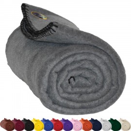 Logo Branded Polar Fleece Blankets w/ Custom Imprint USA Decorated (50" x 60")