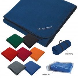 Fleece stadium Blanket with Logo