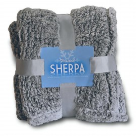 Promotional Frosted Sherpa Blankets