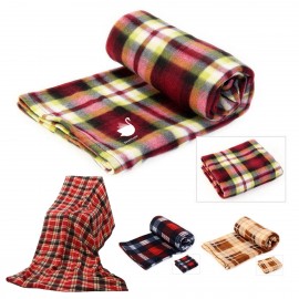 Fleece Throw Blanket with Logo  Fleece Throw Blanket with Logo