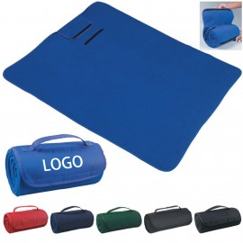 Customized Roll-up Polar Fleece Blanket MOQ 50pcs