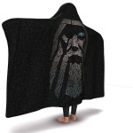 60" x 80" Hooded Sherpa Crystal Velvet Sublimation Cloak Blanket with Logo