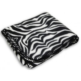 Animal Printed Fleece Blanket with Logo