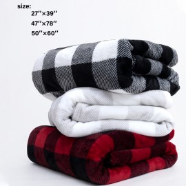 Personalized Flannel Fleece Plaid Blanket