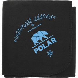 100% Recycled PET Fleece Blanket with Logo