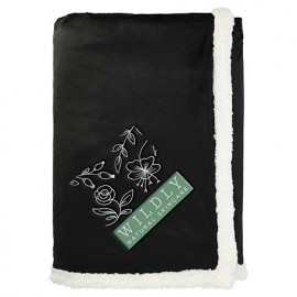 Field & Co. 100% Recycled PET Sherpa Blanket with Logo