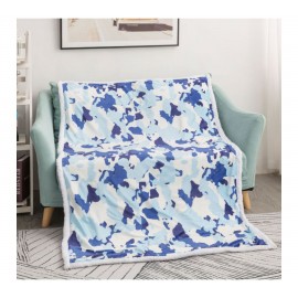 40" x 60" Luxurious Plush Crystal Velvet Sherpa Sublimation Blanket with Logo  40" x 60" Luxurious Plush Crystal Velvet Sherpa Sublimation Blanket with Logo