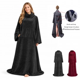 Custom Long Sleeve Wearable Blanket