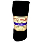 Arctic Warmth Fleece Blanket 50 X 60 - Black Custom Embroidered