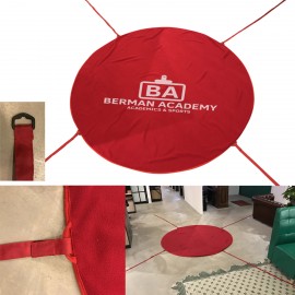 Customized 6' Round Blanket With Straps  Customized 6