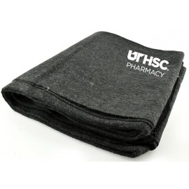 Promotional 51"x 80"/2 Lbs Gray Wool Blanket (50% Wool)