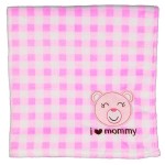 Baby Girls Fleece I Love Mommy Blankets Logo Branded
