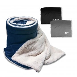 Logo Branded 100% Recycled RPET Outer Shell & Lamb Cashmere Liner Blanket
