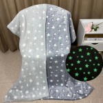 Glow in The Dark Throw Blanket with Logo