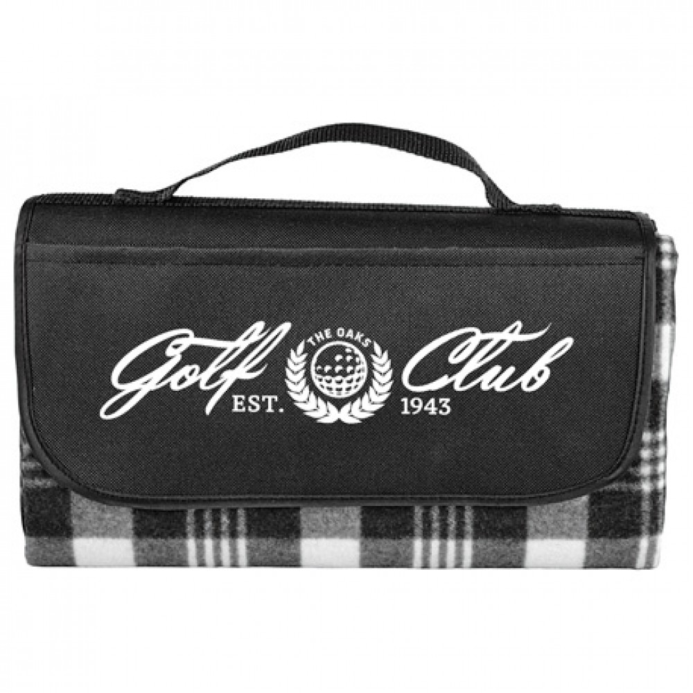 Custom Imprinted Picnic Blanket with Removable Stakes Custom Imprinted Picnic Blanket with Removable Stakes