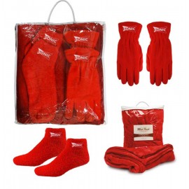 Promotional Winter Kit w/Blanket, Gloves & Socks
