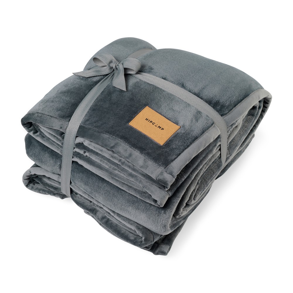 Personalized Family Time Mega Blanket - Charcoal