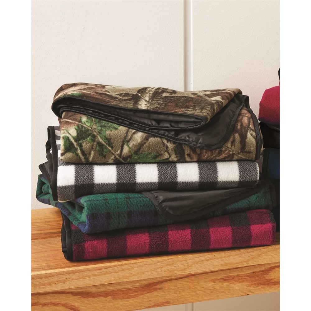 Alpine Fleece Polyester/Nylon Patterned Picnic Blanket Logo Branded Alpine Fleece Polyester/Nylon Patterned Picnic Blanket Logo Branded