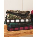 Alpine Fleece Polyester/Nylon Patterned Picnic Blanket Logo Branded
