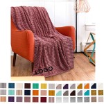 60"*80" Fleece Throw Blanket for Couch with Logo