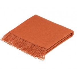 Logo Branded Terracotta Alpaca Throw Blanket