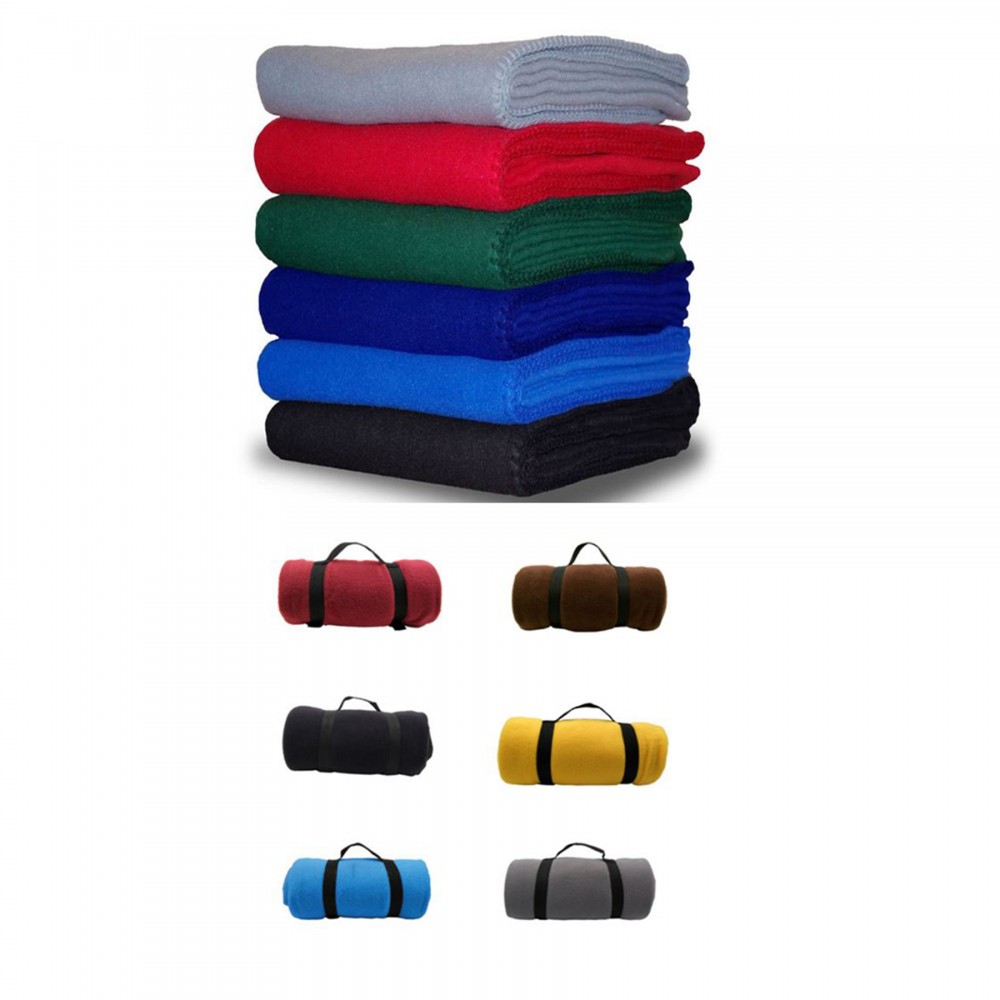 Custom Polar Fleece Blanket Logo Branded Custom Polar Fleece Blanket Logo Branded