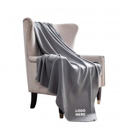 Logo Branded Fleece Throw Blanket  Logo Branded Fleece Throw Blanket